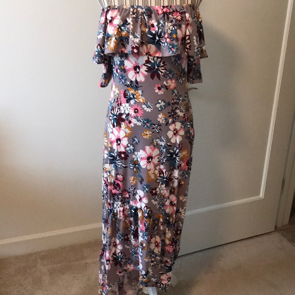 ⬇️🌞 ⚡️last 1⚡️ Off the Shoulder Floral Dress - Picture 3 of 6